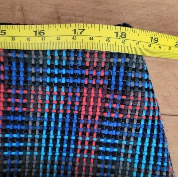 Boden Plaid Fringe Woven Mini Skirt Size 14 - Picture 8 of 9